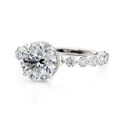 MICHAEL M Crown Round Center Engagement Ring